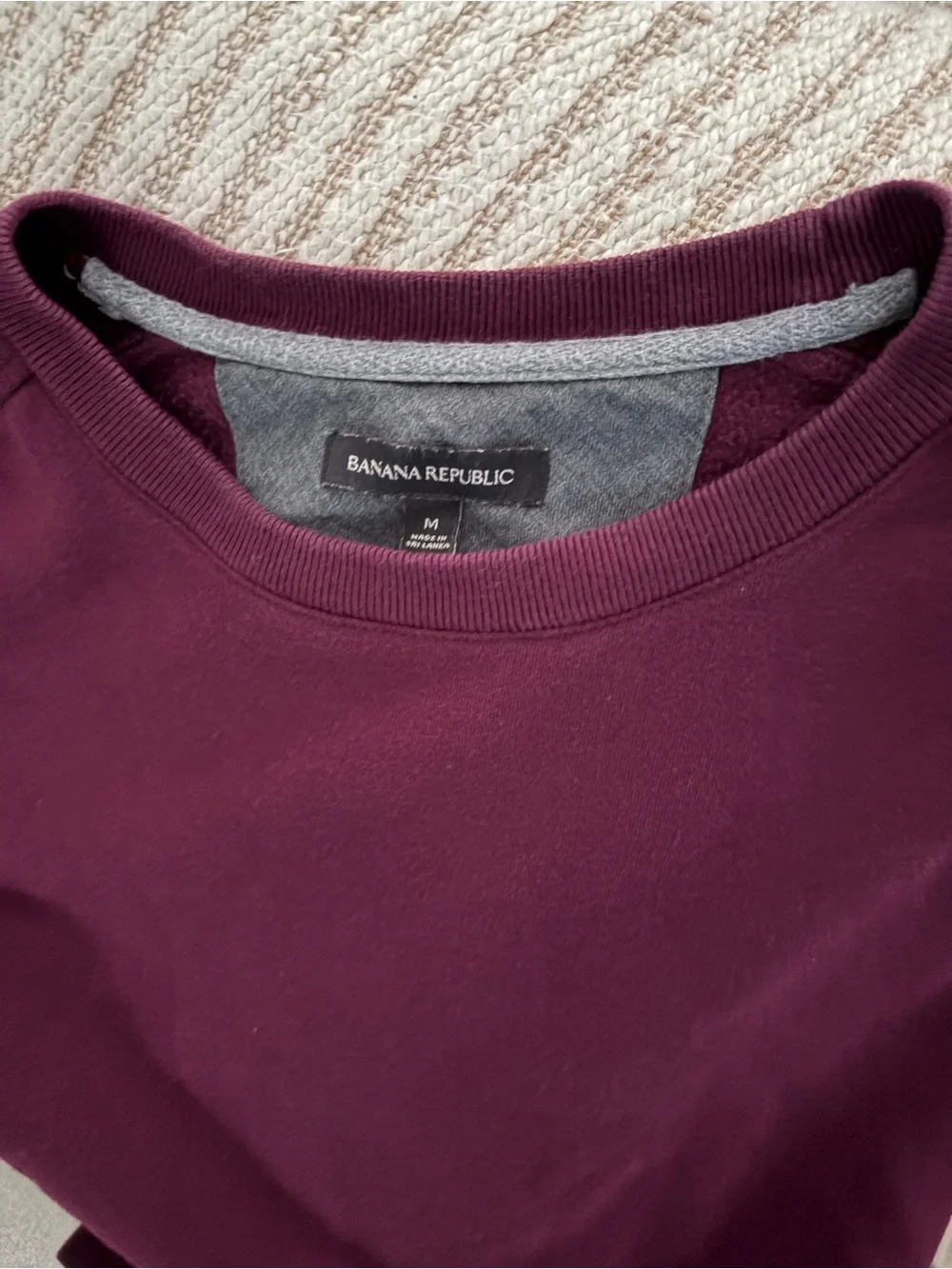 Banana Republic Burgundy Crewneck Sweatshirt